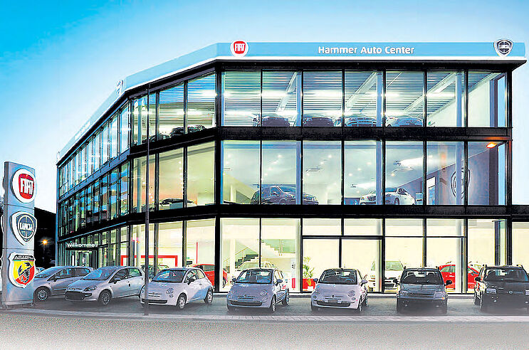 Bau eines neuen Ausstellungs-Centers für Fiat, Lancia, Abarth, Alfa Romeo