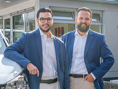 Verkaufsteam Nutzfahrzeuge: Fabrizio Romano & Lukas Wullschleger