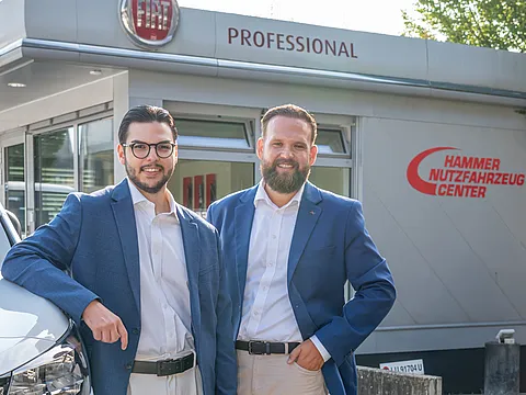 Verkaufsteam Nutzfahrzeuge: Fabrizio Romano & Lukas Wullschleger