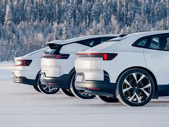 Polestar 2, Polestar 3, Polestar 4 im Schnee