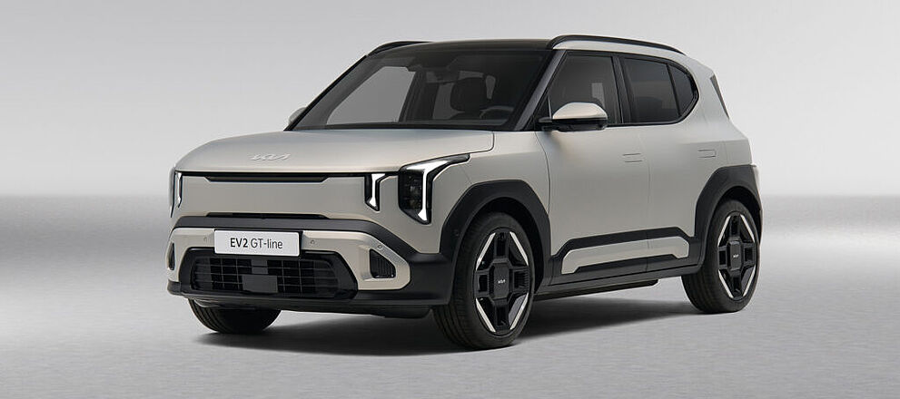Kia EV2 grau diagonal Front