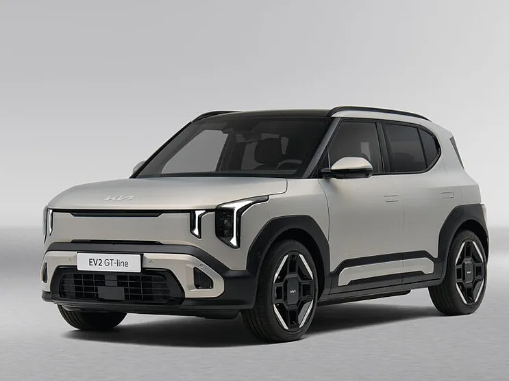 Kia EV2 grau diagonal Front