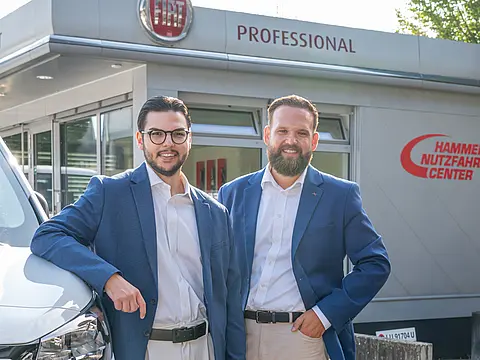 Verkaufsteam Nutzfahrzeuge Fabrizio Romano & Lukas Wullschleger
